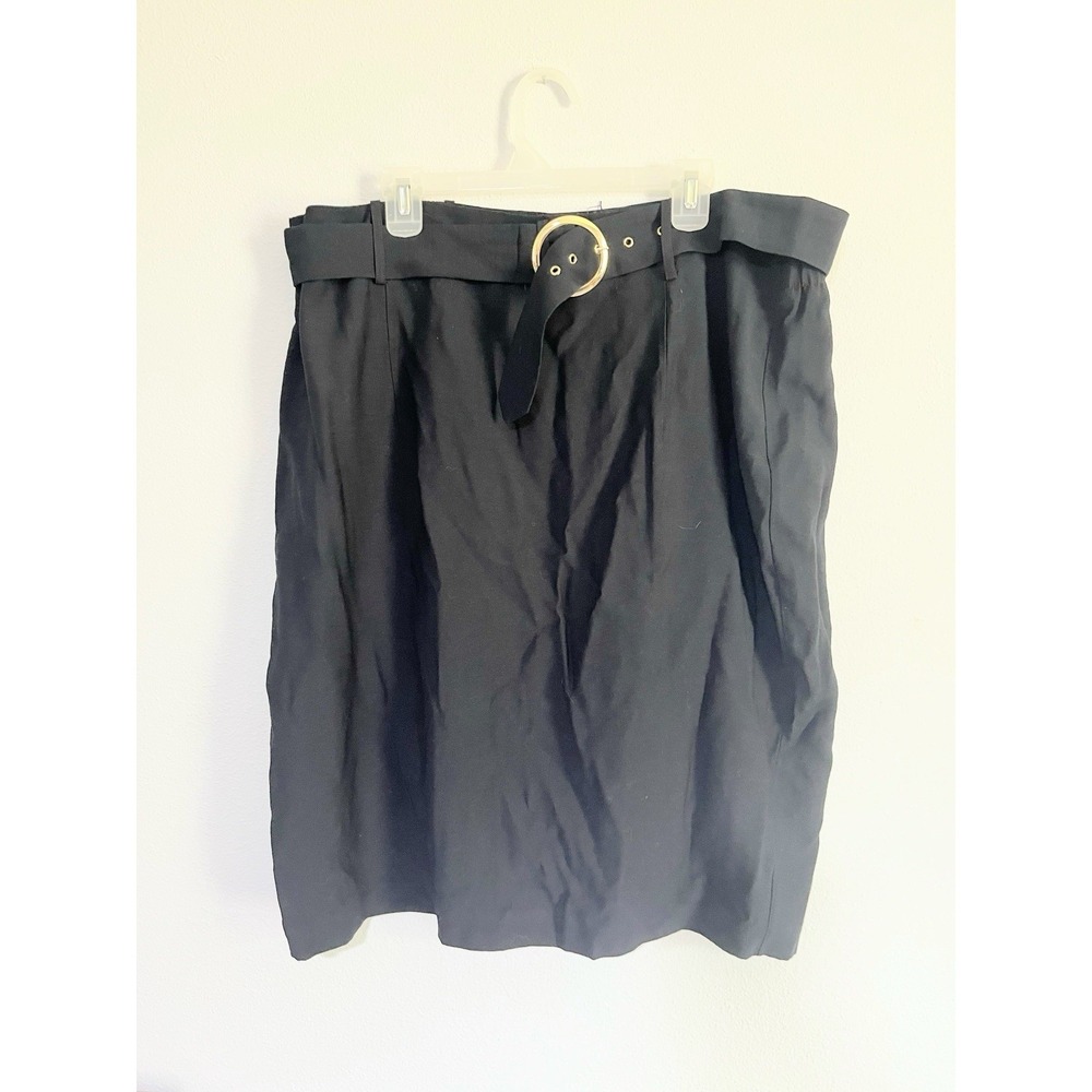City Chic Skirt Women M/18 Black Skirt Work Wear Cocktail Casual ♥️3/25 - Picture 2 of 6
